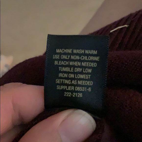 Maroon Sweater Dress - Picture 6 of 7